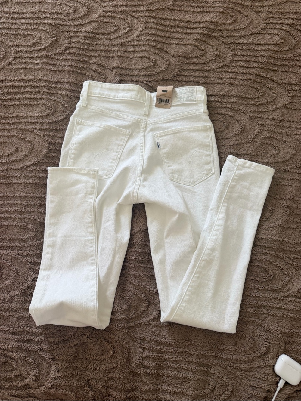 Levi's Women's White Skinny Jeans - High Rise